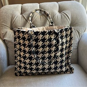 H&M houndstooth large tote